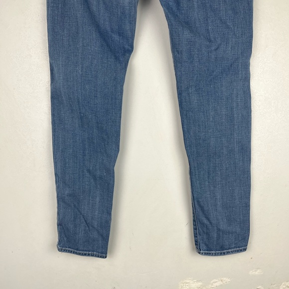 Paige Roxbury Low Rise Peg Leg Jeans Skinny Light Blue Denim Pockets 29 Casual - Picture 9 of 11